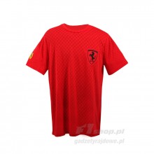 T-shirt mski Logo czerwony Puma Ferrari