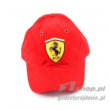 Czapka czerwona Retro Ferrari F1 Team