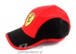 Czapka czerwona / czarna Ferrari F1 Team